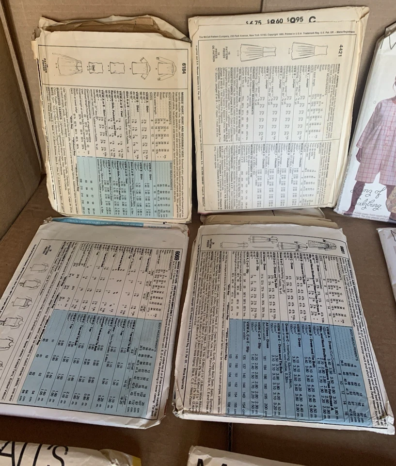 Lot of 12 Easy McCall's Pattern Patron Cut to fit Vintage OLD - Image 3 of 4