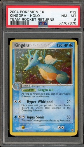Kingdra graded PSA 8 for sale on eBay