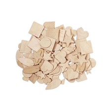 Natural Wood Shapes - 1000 Piece Assortment