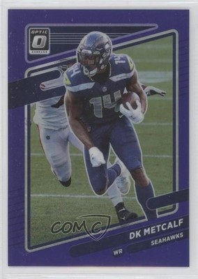 2021 Panini Donruss Optic Purple Prizm 21/50 DK Metcalf #196 0s55