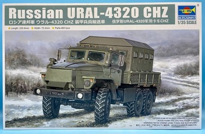 Trumpeter 01071 1/35 Russian Ural-4320 CHZ Armored Personnel Carrier Brand New