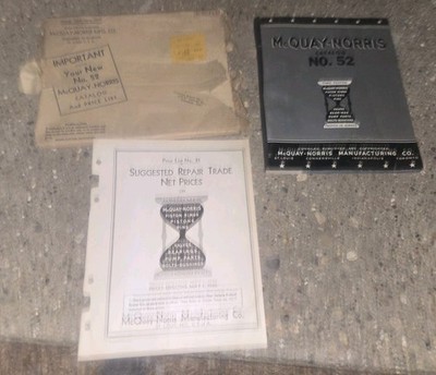 McQuay-Norris Automotive Parts Catalog April 1940 Time Tested Proven In Service