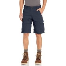 Carhartt rugged flex relaxed fit canvas cargo work shorts men's size 40 gray