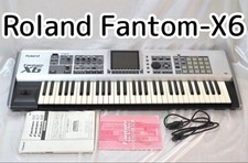 Roland Fantom-X6 61-Key Workstation Synthesizer Tested Working from japan