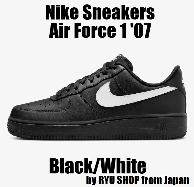 Nike Air Force 1 '07 Low Black White 2023 for sale | eBay