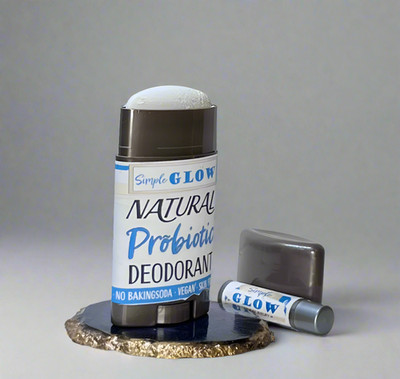 Natural Probiotic Deodorant with Magnesium + Zinc - Organic 2.5oz Deodorant