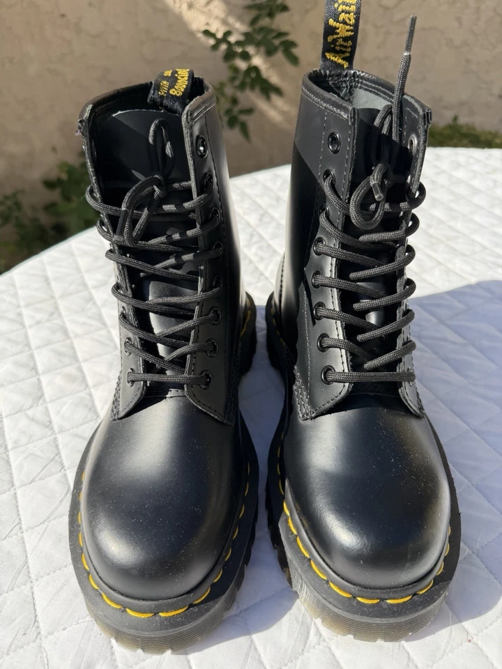 Dr. Martens 1460 Bex Chunky Smooth Leather Boots Womens Size 37 US 6 Style 25345 - Image 3 of 4