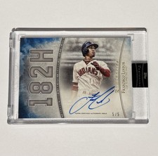2017 Topps Luminaries Hit Kings Autographs Francisco Lindor Blue /5