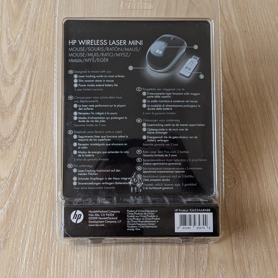 HP Wireless Laser Mini Mouse Pink Brand New Sealed - Image 2 of 2