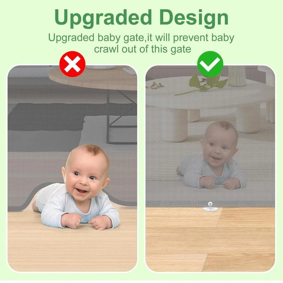 Hundegitter, 0–140 cm, ausziehbares Babygitter für Treppen und Flure, für den - Bild 4 von 4