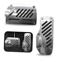 Car Automatic Transmission Accelerator Brake Pedal Cover Set, 5.5" 2 PCS Black