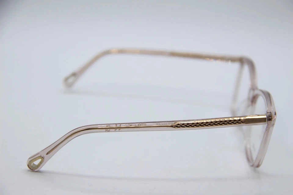 NEW CHLOE CH0118O 003 CLEAR GOLD AUTHENTIC FRAMES EYEGLASSES 52-15 - Image 4 of 4