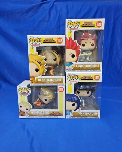 My Hero Academia Funko Pop Lot of 4 Denki, Eijiro, Mashirao and Kyoka