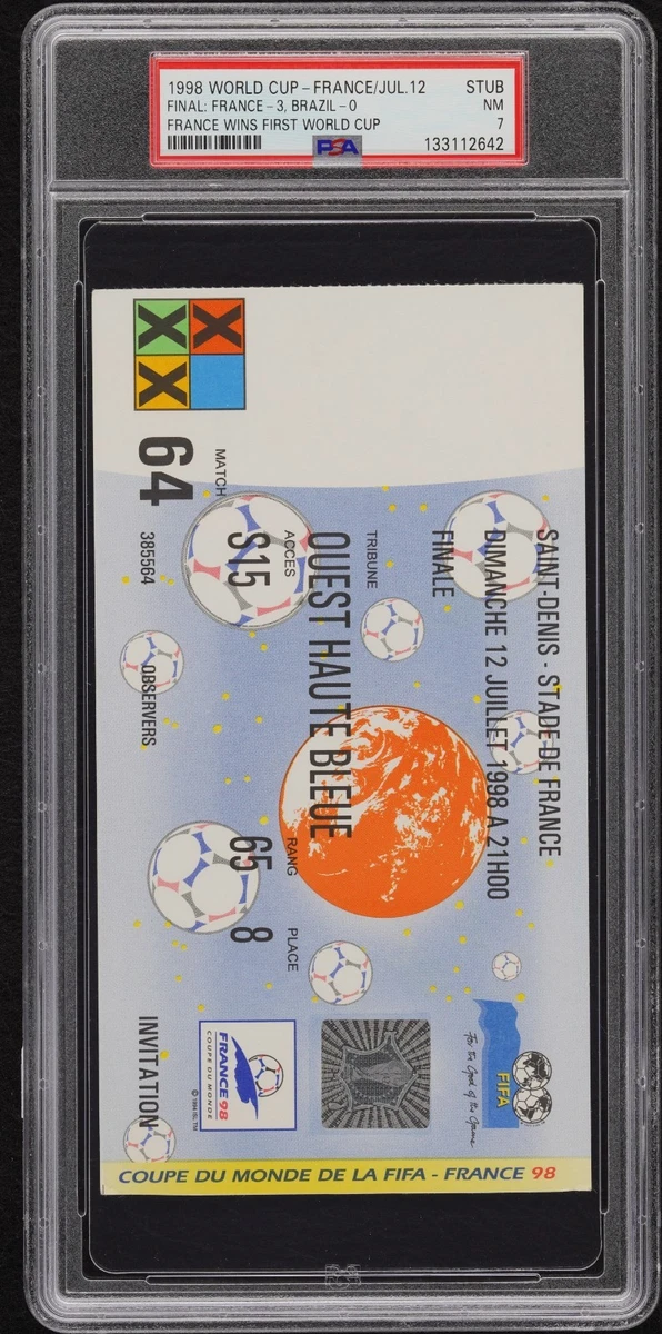 Soccer 1998 Vintage Sports Ticket Stubs for sale | eBay
