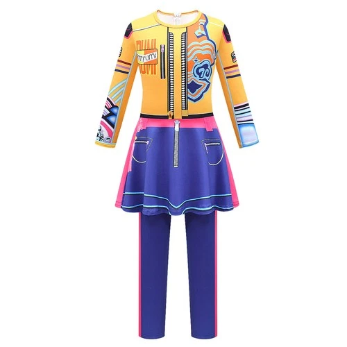 Girls Kpop Demon Hunters Cosplay Jumpsuit Rumi Zory Mira Costume Bodysuit Dress - Picture 43 of 66
