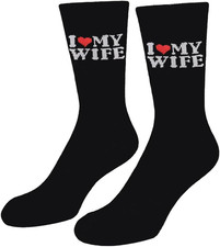 Gift for Boyfriend I Love My Girlfriend Socks Christmas Anniversary Birthday Val