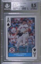 1990 US Playing Cards Major League All-Stars Silver Edge Roger Clemens #AS 0q3