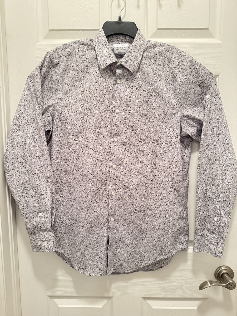 calvin klein slim fit performance non iron dress shirt Calvin Klein Men's Steel+ Slim-Fit Non-Iron Stretch Performance Dress Shirt