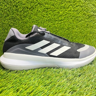 Adidas Legends Low Mens Size 10 Black White Athletic Basketball Shoes Sneakers