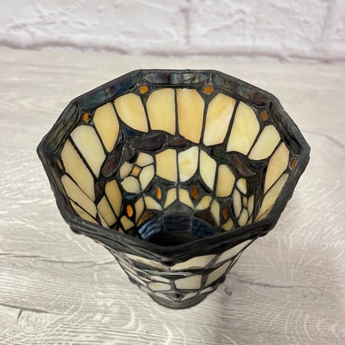Small Tiffany Style Stained Glass Lamp Shade (5.75”x5”) - Picture 4 of 14