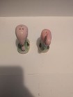 Vintage Pink Glass Flamingo's Salt And Pepper Shakers — photo 5