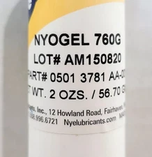  Case Of 12 Nye NyoGel 760G Dielectric  Grease 56 Gram Tube 2 Oz USA Made.