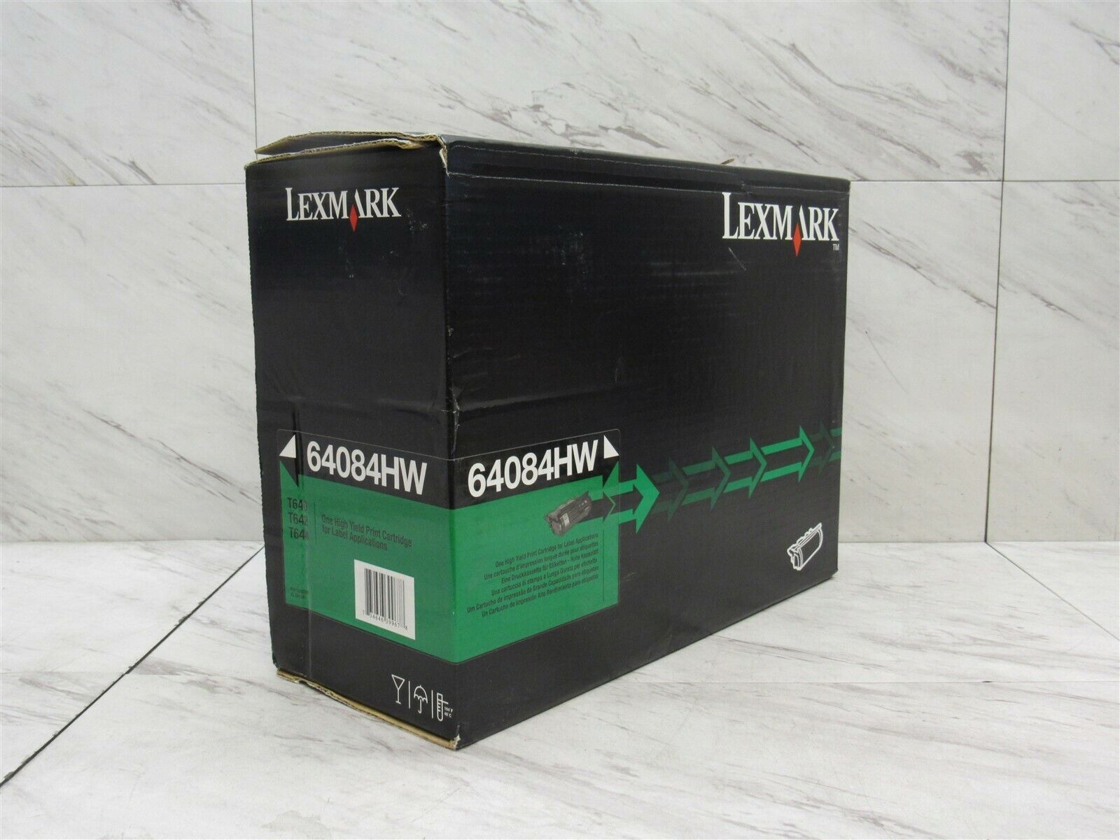 SEALED Lexmark 64084HW High Yield Black Toner Cartridge for Label Applications