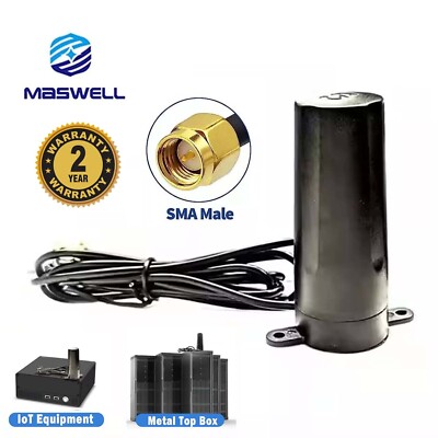 High Gain 5G 3G 4G+ Cellular Antenna SMA 600-6GHz Screw Magnetic Booster IoT M2M
