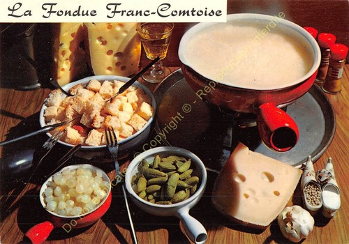 CARTE POSTALE RECETTE CUISINE Fondue Franc Comtoise Emilie Bernard n175 ... CARTE POSTALE RECETTE CUISINE Fondue Franc Comtoise Emilie Bernard n175 ...