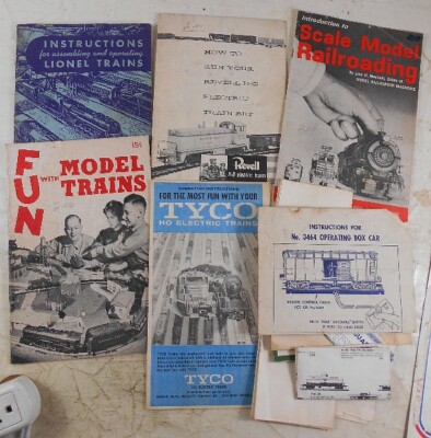 Lot of Vintage Train Books Papers Lionel 1940's-50's