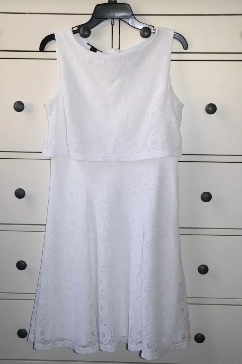 alfani white dress
