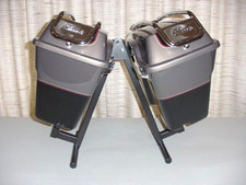 Soporte de alforja para Harley-Davidson Touring alforjas negro con recubrimiento en polvo