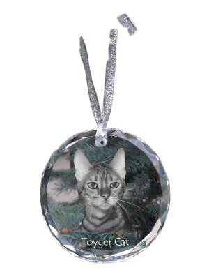 Toyger Cat - Crystal Ball With Photo, Cat Photo In Crystal, Personalized
