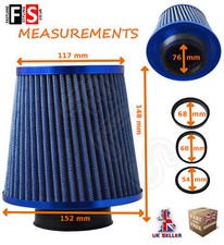 UNIVERSAL PERFORMANCE BLUE AIR FILTER INDUCTION KIT INTAKE UN1102B  FRD2