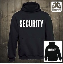 SECURITY DRUCK VORNE & HINTEN | SICHERHEIT VEREIN KAPUZENPULLOVER FUN HOODIE