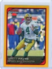 2006 Bowman Chrome Football Gold Refractor #163 Brett Favre No 1 of 50