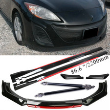 For 2010-2013 Mazda 3 Front Bumper Lip Spoiler Splitter Side Skirt Body