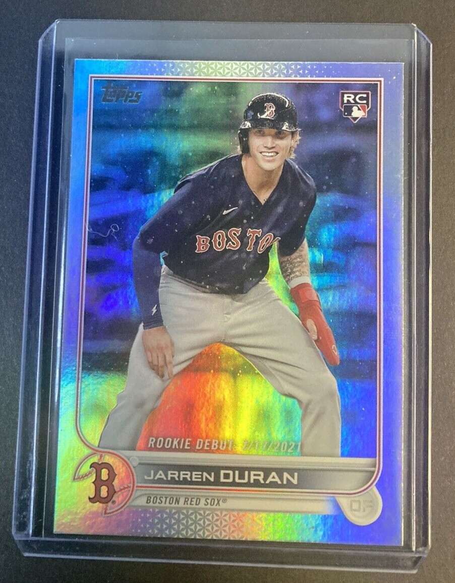 2022 Topps Update Jarren Duran Rookie Debut Rainbow Foil #US118