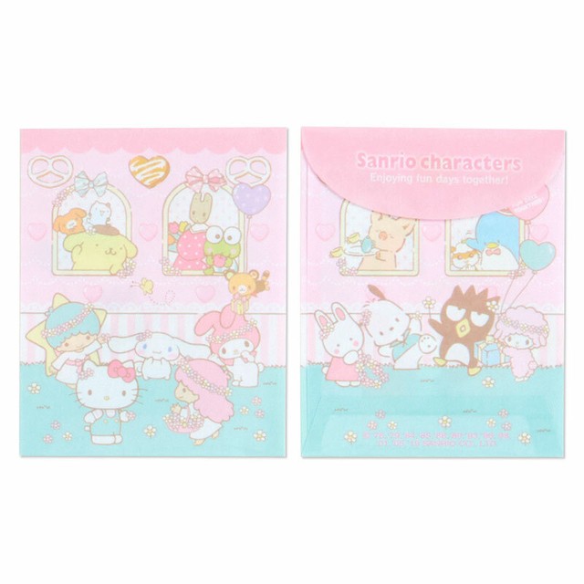 Sanrio Characters Paper Bag Set Gift Kawaii Cute New Kitty Keroppi Kuromi F S