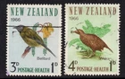 NEW ZEALAND 1966 HEALTH " BELLBIRD / WEKA " SET VFU.