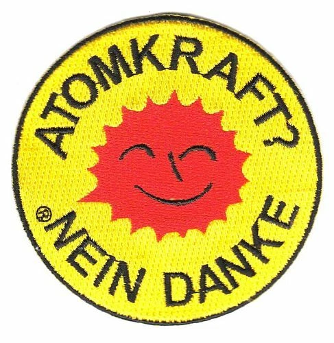 FAHNENMAX® Aufnäher Atomkraft Nein Danke! rund Patch