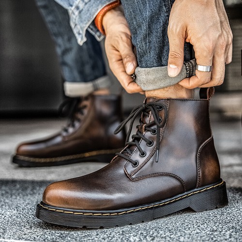 mens waterproof leather dress boots