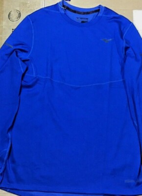 Mizuno Men's Breath Thermo Long Sleeve Olympian Blue B23 | eBay