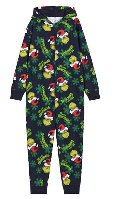 Seuss The Grinch Older Kids/boys Merry Grinchmas onesuit XMAS