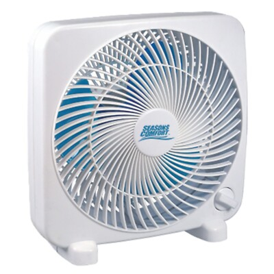 #ad Seasons Comfort 9 Inch Electric Box Fan 3 Speed Lightweight Indoor Fan FBX9 $17.95