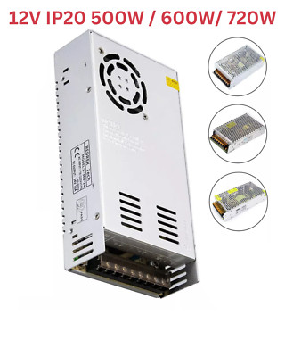 DC 12V LED Schalt Trafo 50A-60A Netzteil Adapter Transformator 500W 600W 720W