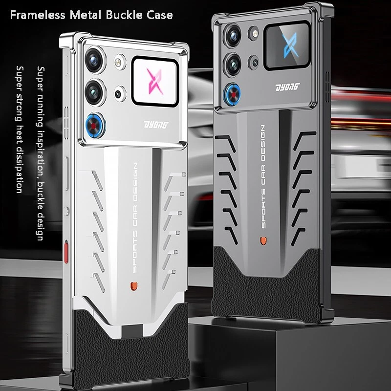 Metal Aluminum Snap Armor Back Case For ZTE nubia Red Magic 10S 10