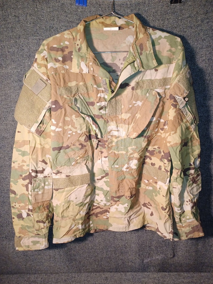 US ARMY AIRCREW COMBAT FLIGHT SUIT UNIFORM OCP MULTICAM MEDIUM SHORT COAT  ONLY