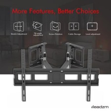 32"-70" Heavy Duty Wall Corner TV Mount Flexible Full Motion Swing Arm Bracket
