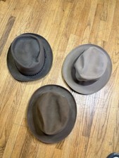 Vintage Stetson, Nox , Resistol Fedora Hats Lot Of 3